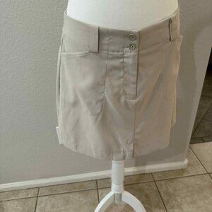 Nike Fit Dry Beige Golf Skort [Sz. 8]